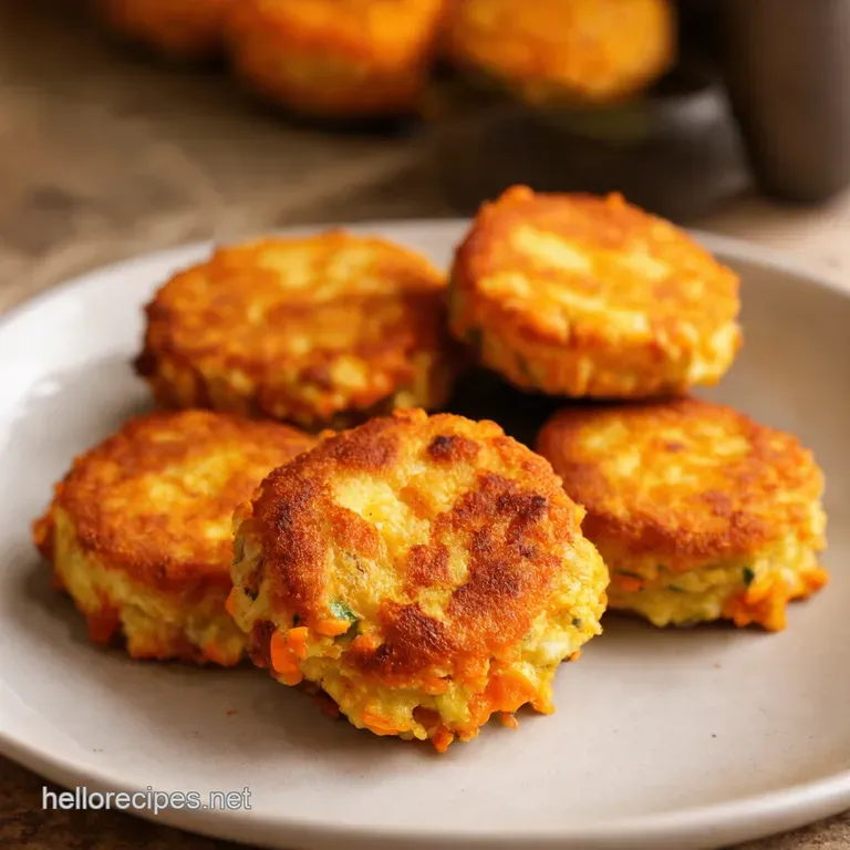 Carrot Halloumi Fritters with Mintyogurt Sauce presentation