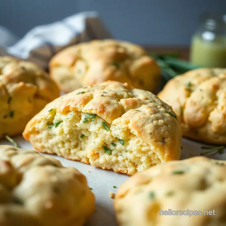 Cheddar & Chive Scones with Smoked Salmon
