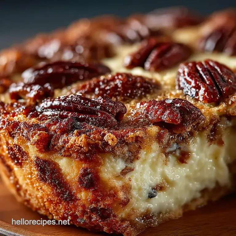 The Double Delight NoFuss Cheesecake Pecan Pie Fusion presentation