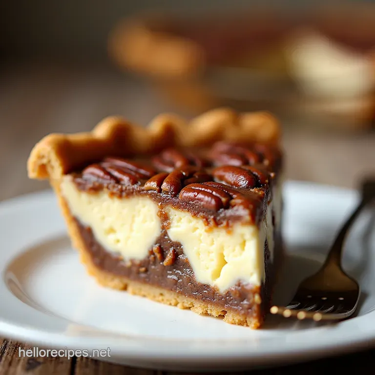 The Ultimate Hybrid Brown Butter Cheesecake Swirl Pecan Pie