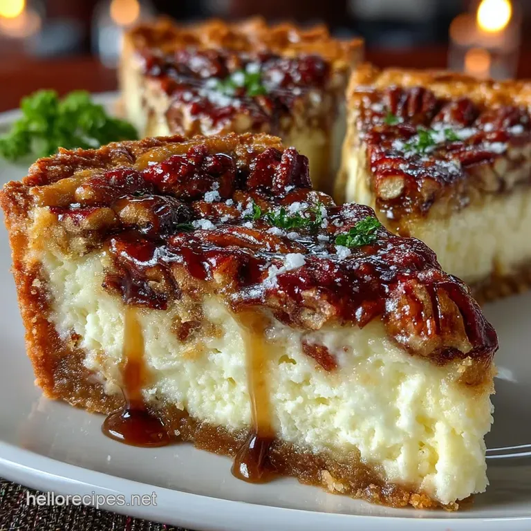 The Best Cheesecake Pecan Pie Recipe Creamy Crunchy