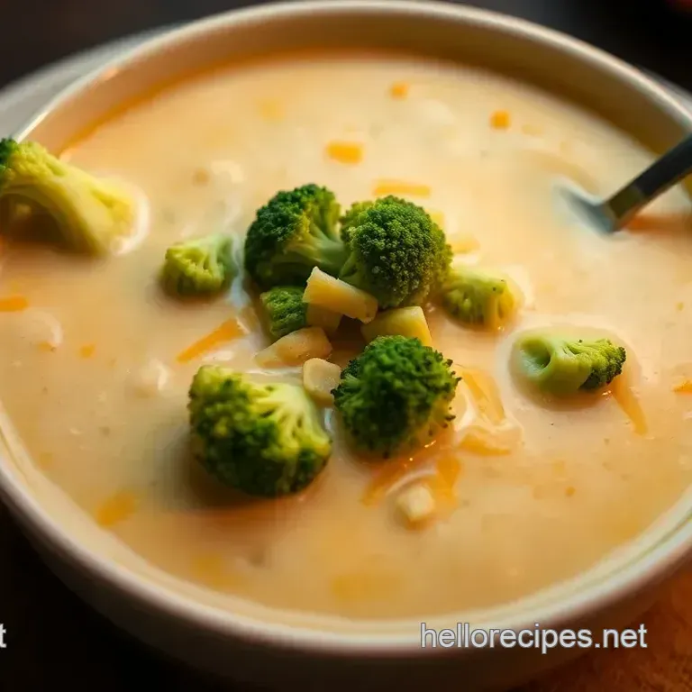 Cheesy Comfort: Cream of Broccoli and Cheddar Soup
