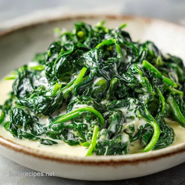 Cheesy Creamed Spinach: Velvety and Rich