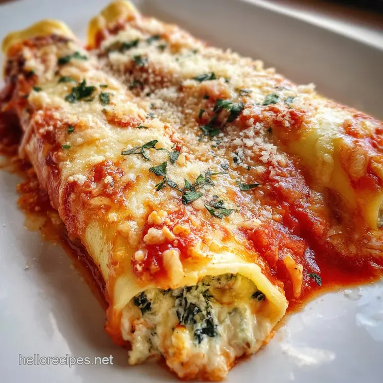 Cheesy Manicotti: Velvety Three Cheese