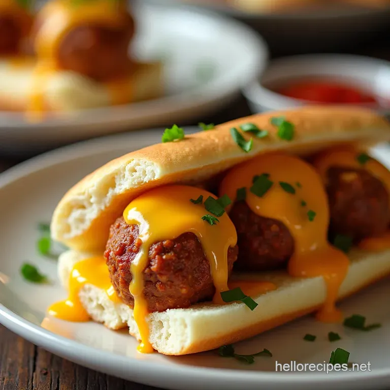 The Ultimate Cheesy Meatball Sub Recipe SlowSimmered Perfection