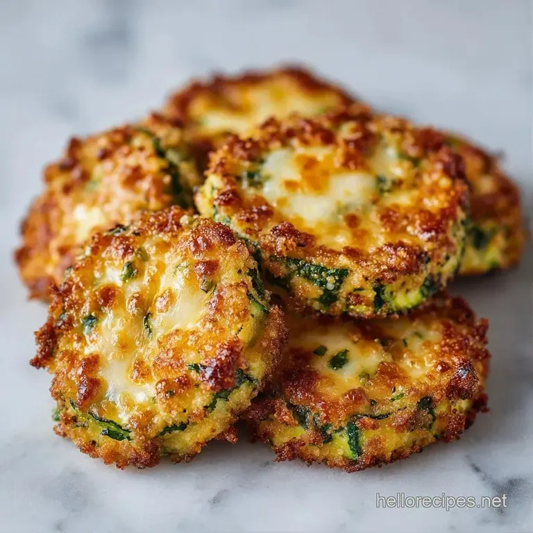 Small green vegetable appetizers topped with bubbly browned cheese arranged neatly on a white ceramic platter.