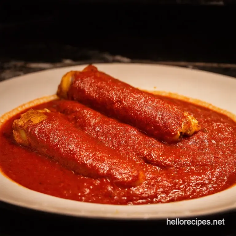 Chefs Kiss Red Enchilada Sauce presentation