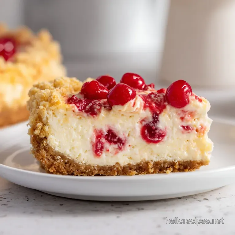 Cherry Cheesecake Dump Cake: Creamy and Buttery