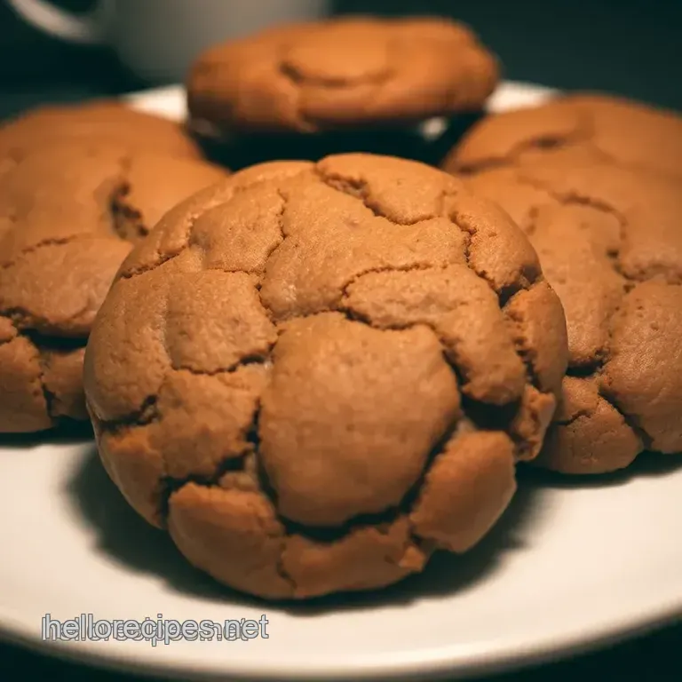Chewy Classic Molasses Cookies with Warm Spices presentation