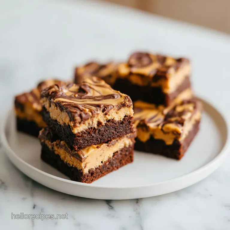 Peanut Butter Brownies: Dense and Fudgy