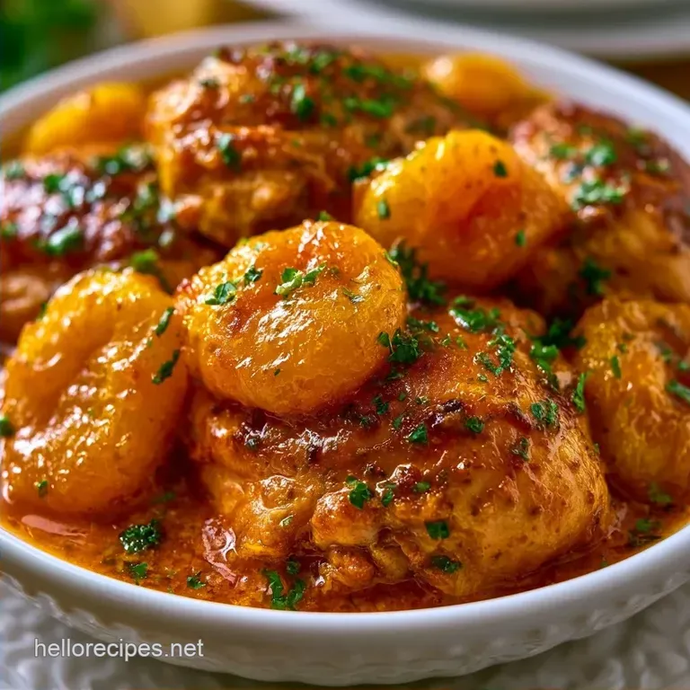 Chicken Apricot Masala: Tender Indian Curry