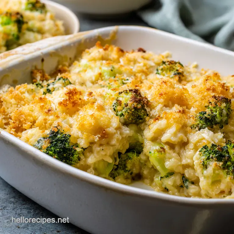 Chicken Broccoli Cheddar Rice Casserole