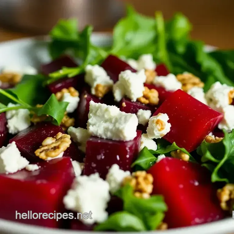 Chilled Beetroot Delight: A Vibrant Cold Beet Salad