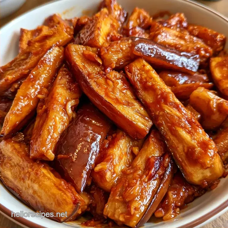 Chinese Eggplant with Garlic Sauce in 32 Minutes