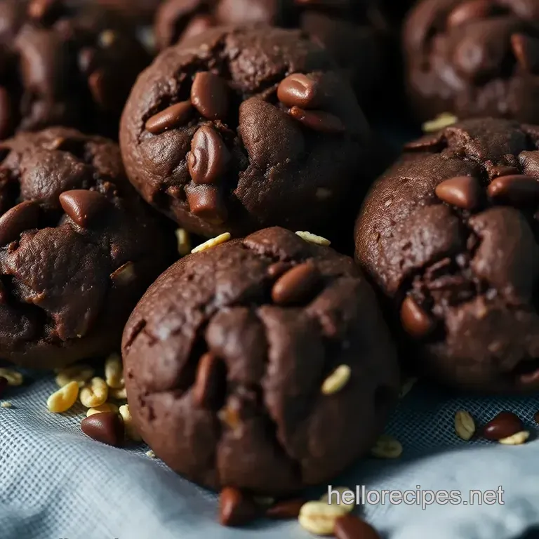 Choco Oaty Delights: No-Bake Chocolate Oatmeal Cookies presentation