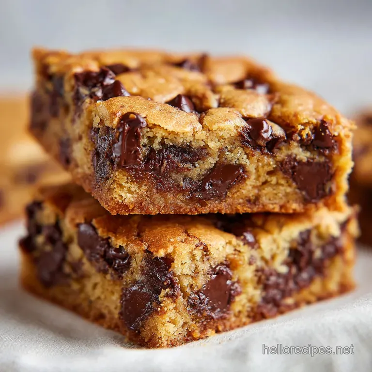 Stacked chocolate chip chewies drizzled with melted chocolate. Flaky sea salt and powdered sugar dust elevate the plate.