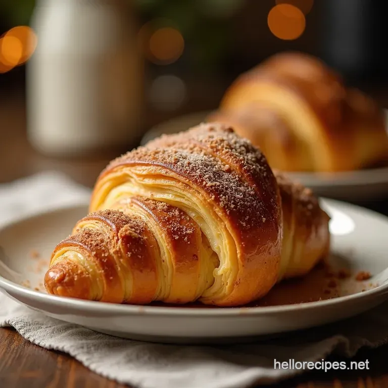 Cinnamon Sugar Swirl Cruffins presentation