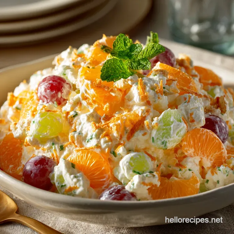 Classic Ambrosia Salad: Sunshine in a Bowl (No Soupy Tragedy!) presentation