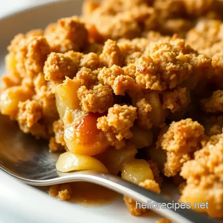 Classic Apple Crumble (With a Twist!) presentation