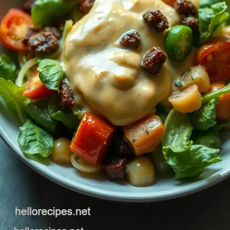 Classic Caesar Salad Dressing: Creamy Zesty and Oh-So-Easy! presentation