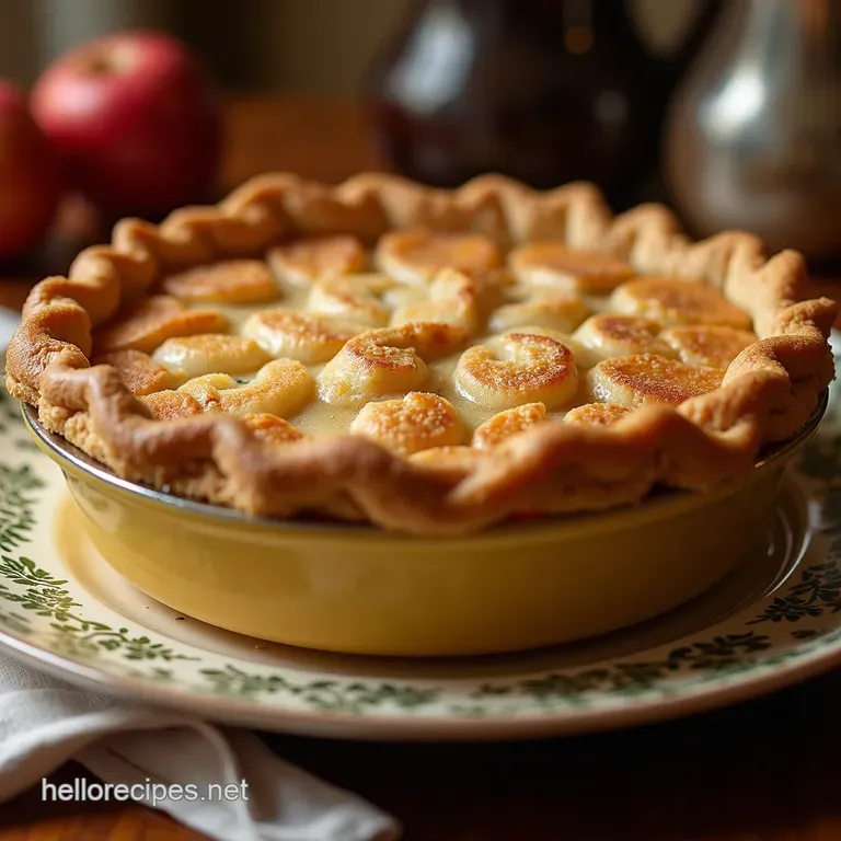 The Proper Dutch Apple Pie Deep Dish with a Golden Streusel Crown presentation