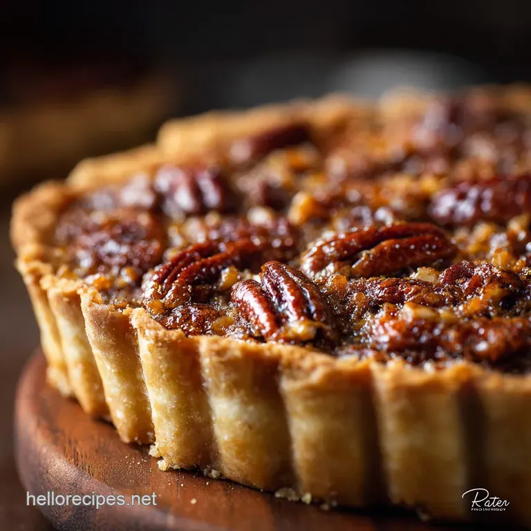 Pecan Pie: the Golden Standard for Flaky Crust and Gooey Filling presentation