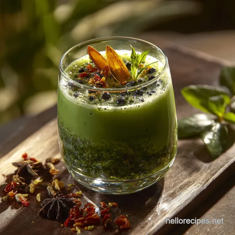 Green Tea Shot: the Emerald Elixir Recipe presentation