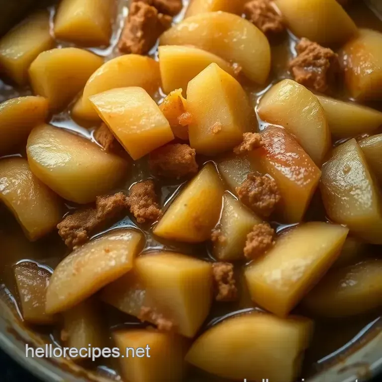 Classic Homemade Apple Pie Filling presentation