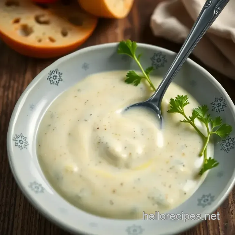 Classic Homemade Caesar Dressing presentation
