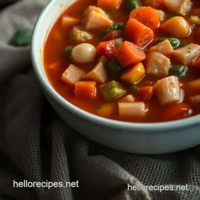 Classic Italian Minestrone Soup: a Hearty Bowl of Comfort presentation
