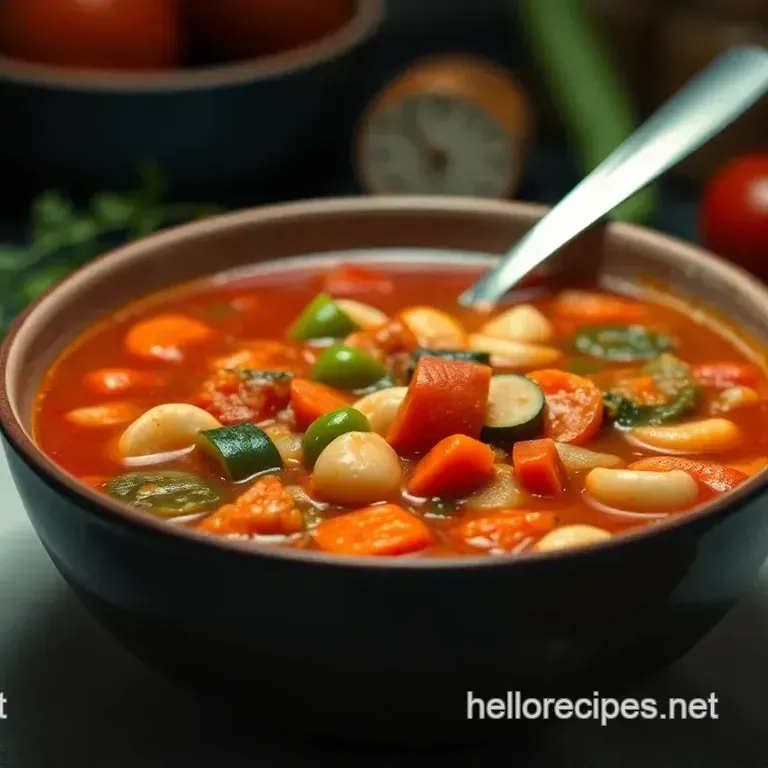 Classic Italian Minestrone Soup: A Hearty Bowl of Comfort