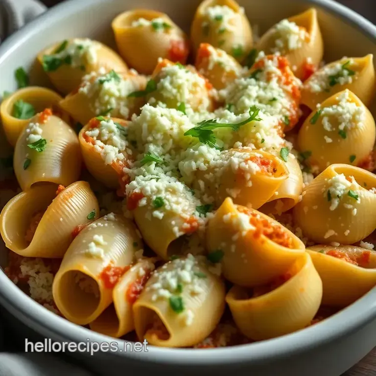 Classic Italian Stuffed Shells: A Comforting Culinary Hug presentation