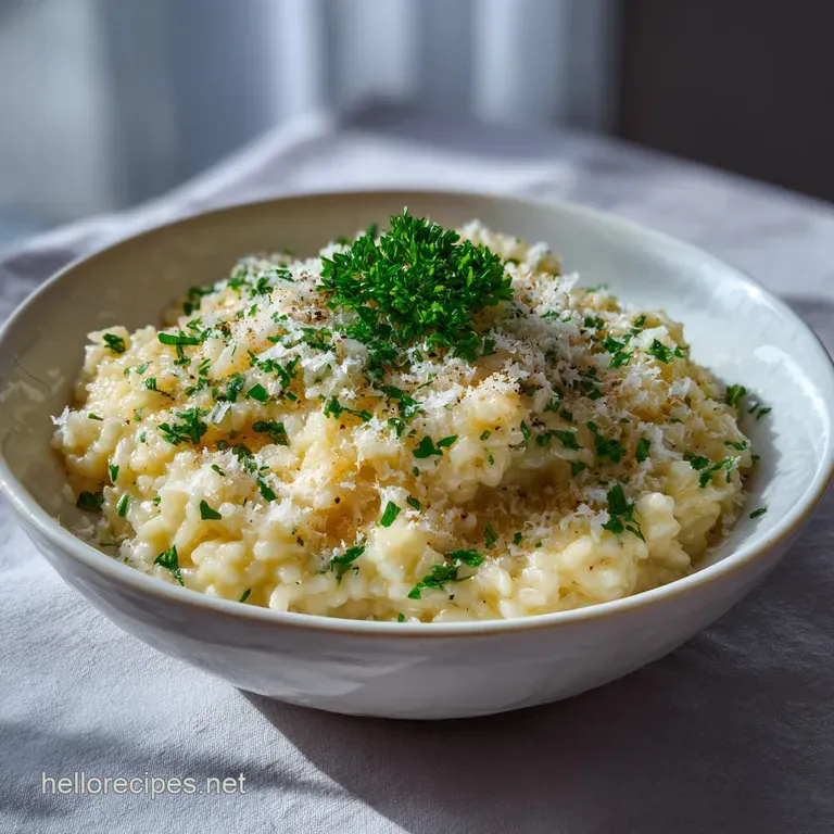 Easy Best Classic Risotto with Parmesan Cheese