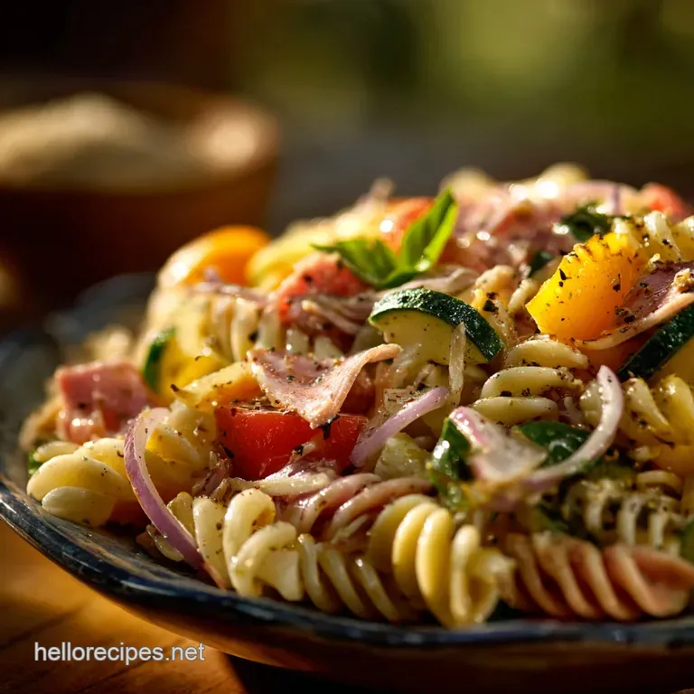 The Chefs Classic Picnic Pasta Salad presentation