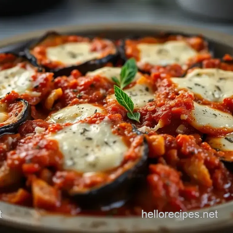 Classic Roasted Eggplant Parmesan Delight