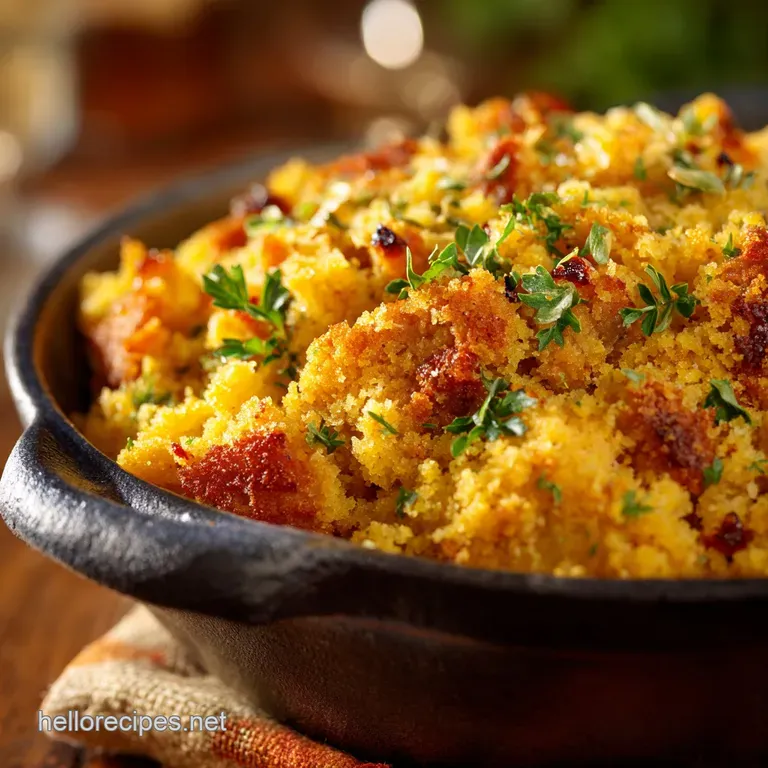 Southern Thanksgiving Menu: The Real Deal Cornbread Dressing
