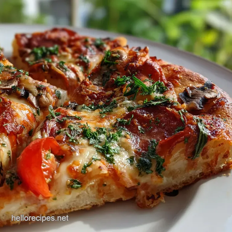 Pizza: Classic Stone-Baked Dough Recipe presentation