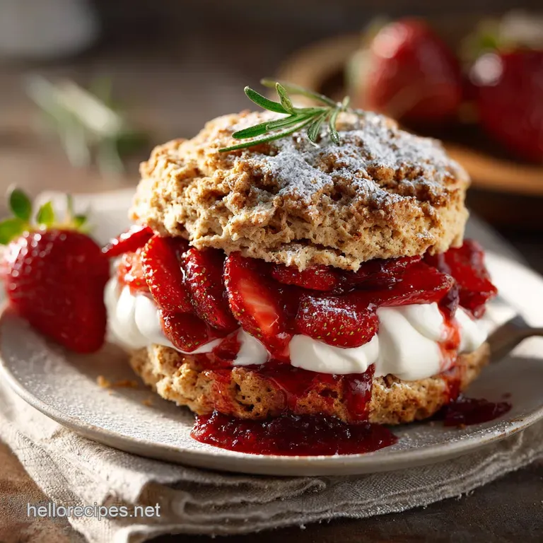 The Best Classic Strawberry Shortcake Recipe (Buttery Crumbly) presentation