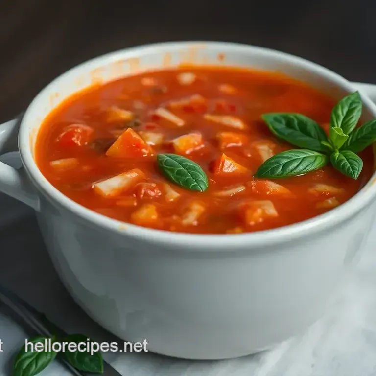 Classic Tomato Basil Soup: A Cozy Classic with a Twist