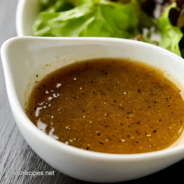 Classic Vinaigrette Dressing presentation