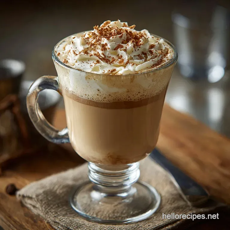 Colorado Bulldog Drink: Fizzy Creamy Coffee Cocktail presentation