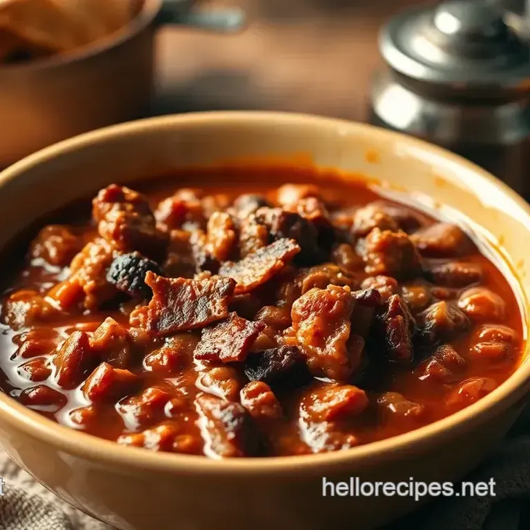 Cowboy Chili with Smoky Bacon & Beef