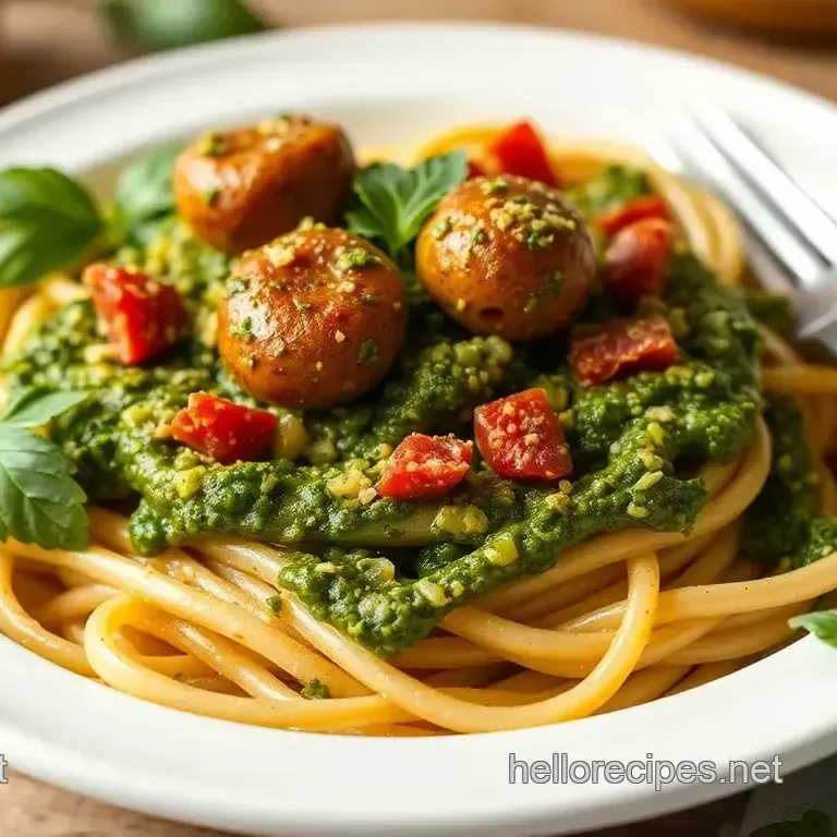 Pesto Eyeball Pasta in 30 Minutes