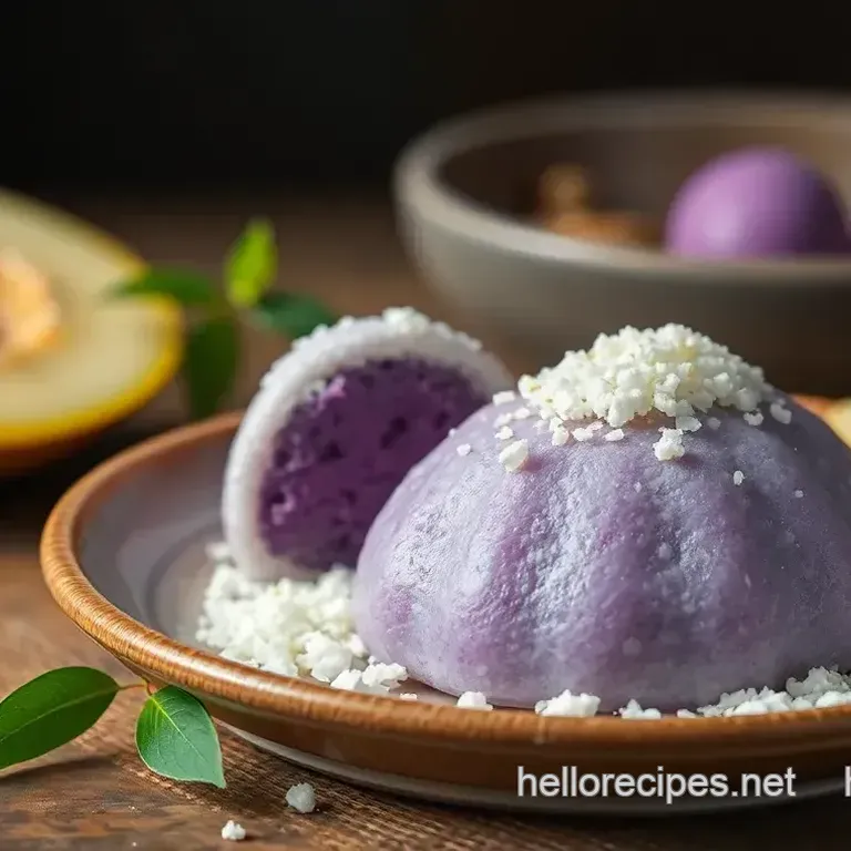 How to Cook Ube Mochi with Coconut Delight: A Delicious Treat!