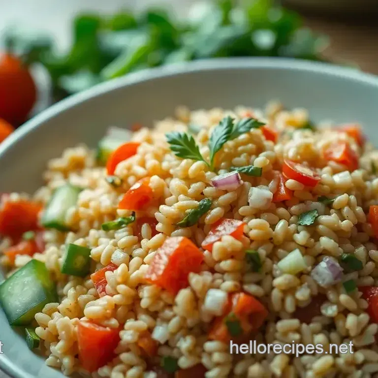 Cooked Farro Salad Delight