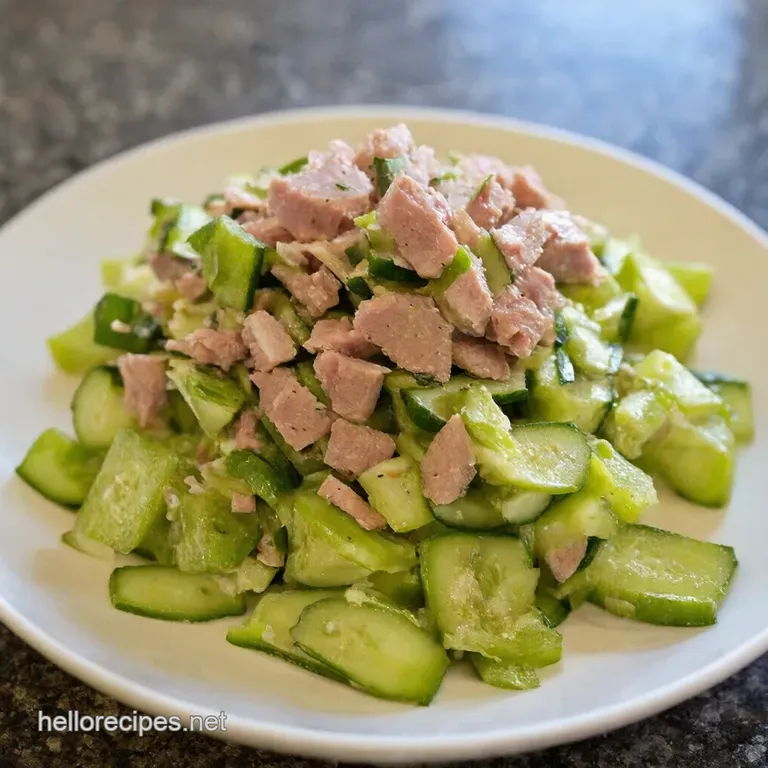 Cool As a Cucumber Tuna Salad presentation