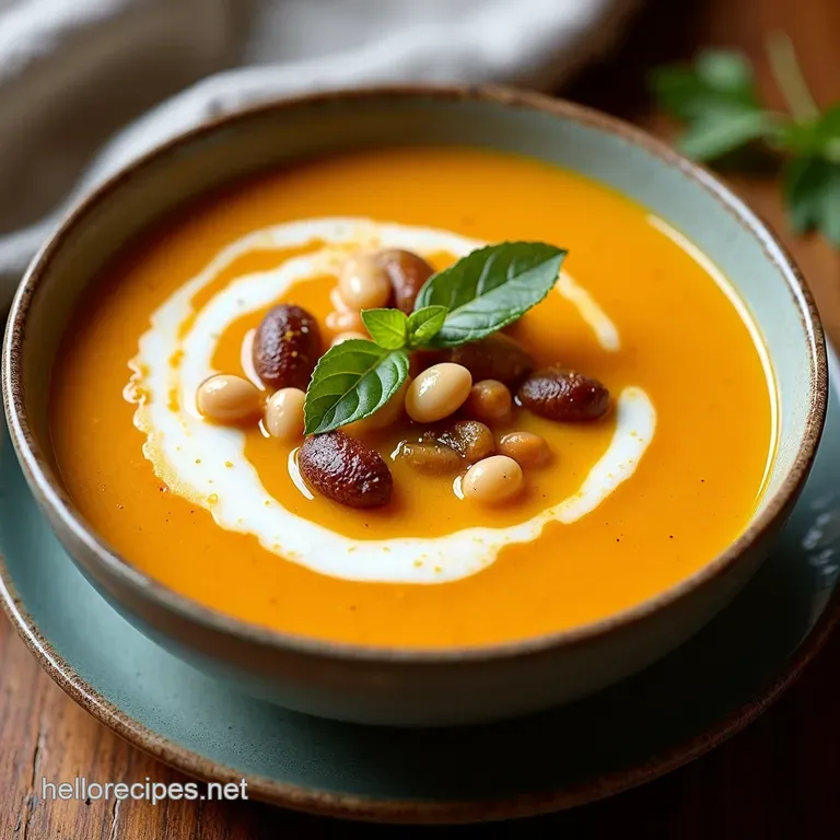 Cozy Butternut Squash White Bean Soup Autumn in a Bowl