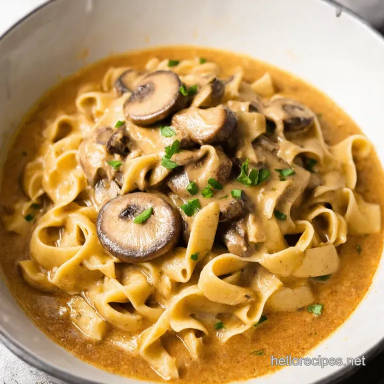 Cozy Creamy the Easiest Mushroom Stroganoff Youll Ever Make presentation