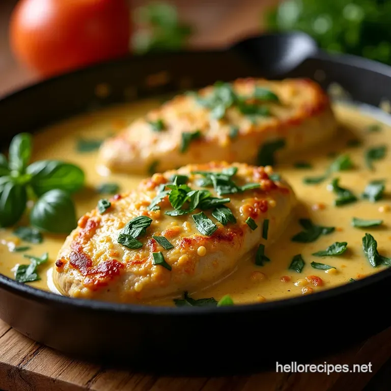 Cozy Onepan Chicken Florentine Dream presentation