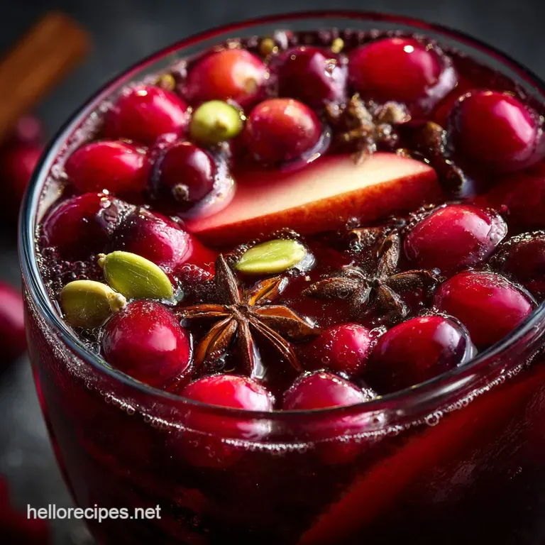 Festive Thanksgiving Punch: the Cheer Mate! Cranberry Apple Spiced Base presentation
